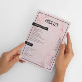 Minimalistische Marble Pink Beauty prijslijst