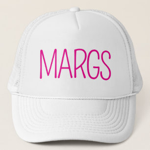 Minimalistische "MARGS" vrijgezellenfeesthoed Trucker Pet