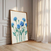 Minimalistische Marigold Bloesem Kunst Poster