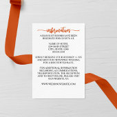 Minimalistische Marigold Wedding Enclosure Kaart