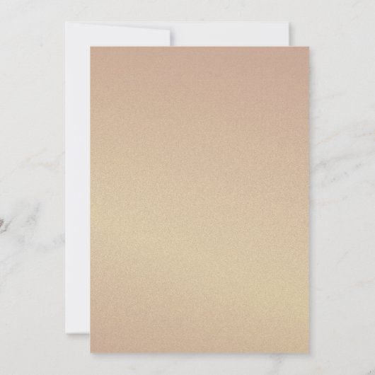 Minimalistische Marine Blauw Goud Monogram Huwelij Kaart (Achterkant)