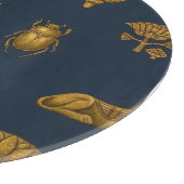 Minimalistische marineblauwe en antieke gouden Egy Snijplank (Hoek)