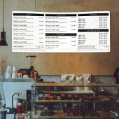 Minimalistische Market Stand Fastfood Restaurant M Spandoek