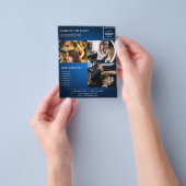 Minimalistische Marketing Fotoflyer voor Salon Flyer (Hand)