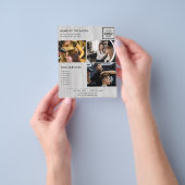 Minimalistische marketingfolder voor salon flyer (Hand)