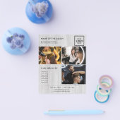 Minimalistische marketingfolder voor salon flyer (Enkel)