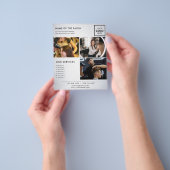 Minimalistische marketingfolder voor salon flyer (Hand)