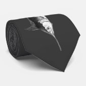 Minimalistische Marlin Tie Stropdas (Opgerold)