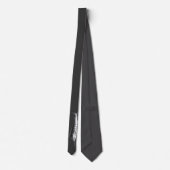 Minimalistische Marlin Tie Stropdas (Achterkant)