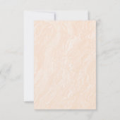 Minimalistische marmeren neutrale perzik elegante  save the date (Achterkant)