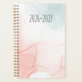 Minimalistische marmeren wasontwerp planner (Voorkant)