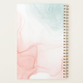 Minimalistische marmeren wasontwerp planner (Achterkant)
