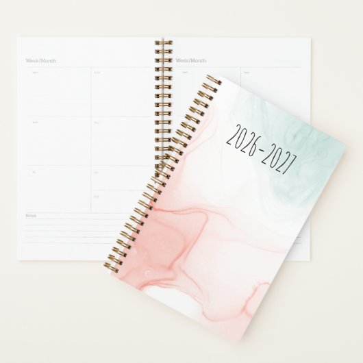 Minimalistische marmeren wasontwerp planner (Display)