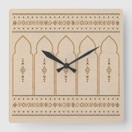 Minimalistische Marokkaanse boog wandklok