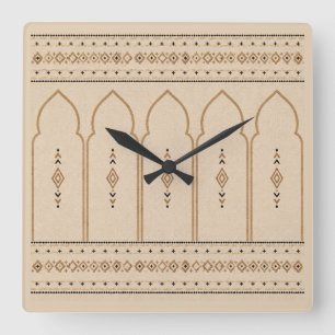 Minimalistische Marokkaanse boog wandklok