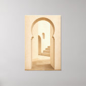 Minimalistische Marokkaanse boogcanvasprint Canvas Afdruk (Voorkant)