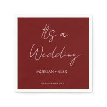 Minimalistische Maroon bruiloft cocktail