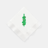 Minimalistische Martini 4 olijven Cocktail servet (Hoek)