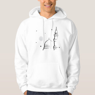 Minimalistische Masjid an-Nabi & Full Moon Hoodie