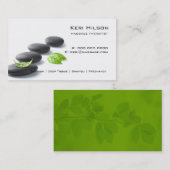 Minimalistische massagetherapeut Visitekaartje (Voorkant / Achterkant)