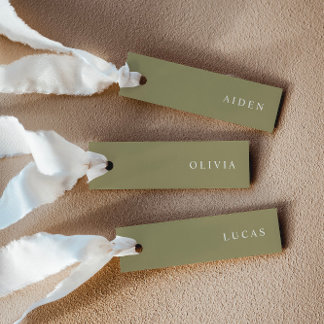Minimalistische Matcha Trouwnaam Plaatjes Kaart