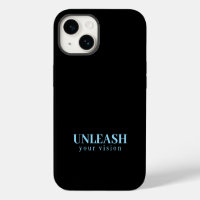 Minimalistische Matte Black Unleash Your Vision Qu