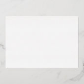 Minimalistische Maximalistische Trouwdag Folie Uitnodiging (Achterkant)