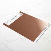 Minimalistische Maximalistische Trouwdag Folie Uitnodiging (Gedraaid)