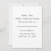 Minimalistische mededeling over de verplaatsing va aankondiging (Achterkant)