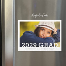 Minimalistische mededeling van het Afstuderen van 