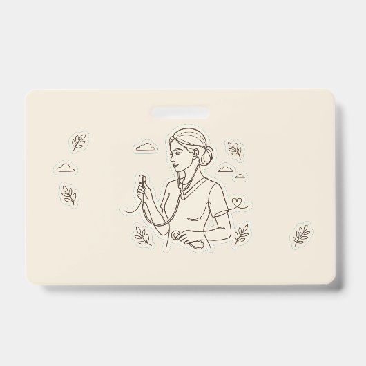 Minimalistische medische badge (Voorzijde)
