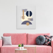 Minimalistische Meditatieve Monochrome Canvas Kuns (Insitu (Woonkamer))