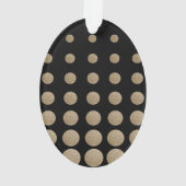 minimalistische meetkundige zwarte goudpolka - sti ornament (achterkant)