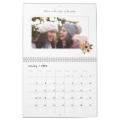 Minimalistische  meisjesvrienden met elegant, met  kalender (Jan 2026)