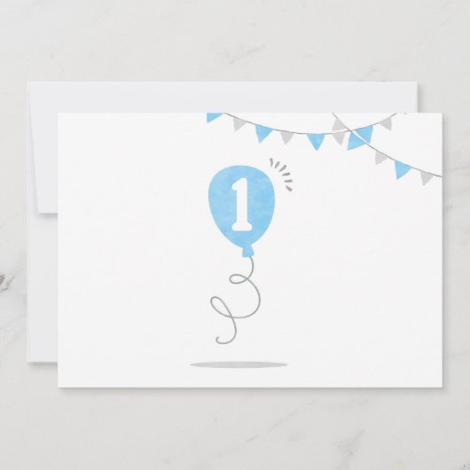 Minimalistische Melk en Koekjes Eerste verjaardag Kaart (Achterkant)