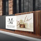 Minimalistische merkfoto voor zakelijke Logo Spandoek