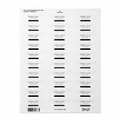 Minimalistische Merrier Samen Trouwen Kerstmis Etiket (Full Sheet)