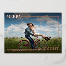 Minimalistische Merry & Bright-foto-overlay