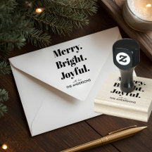 Minimalistische Merry Bright Joyful