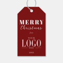 Minimalistische Merry Christmas Rood Wit Bedrijfsl