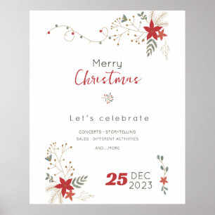 Minimalistische Merry Christmas Sale, Prettig Kers Poster