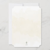 Minimalistische Merry Little Christmas Tree Waterv Feestdagenkaart (Achterkant)