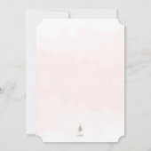 Minimalistische Merry Little Christmas Tree Waterv Feestdagenkaart (Achterkant)