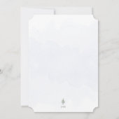 Minimalistische Merry Little Christmas Tree Waterv Feestdagenkaart (Achterkant)