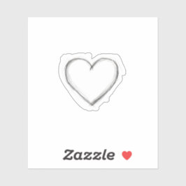 Minimalistische met de hand getekende potloodschet sticker