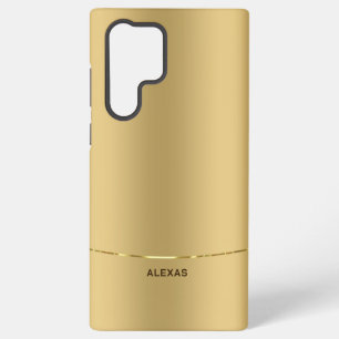 Minimalistische metalen gouden achtergrond samsung galaxy hoesje