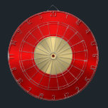 Minimalistische metalen rode en zilveren textuur dartbord<br><div class="desc">Elegant metallic rood en zilver textuur geborsteld aluminium look. Minimalistisch,  eenvoudig,  modern,  gelikt ontwerp.</div>
