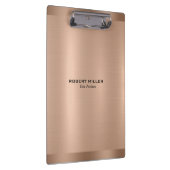 Minimalistische metalen Roos-gouden textuur Klembord (Rechts)