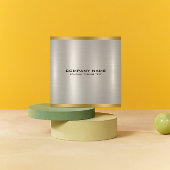 Minimalistische metalen zilveren textuur goud acce vierkante visitekaartje