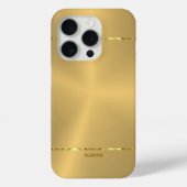 Minimalistische metallic gouden achtergrond Shiny  Case-Mate iPhone Case (Achterkant)